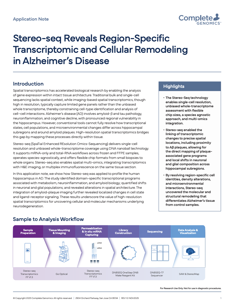 Stereo-seq Reveals Region-Specific Transcriptomic and Cellular Remodeling in Alzheimer’s Disease